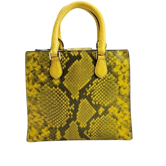 MICHAEL MICHAEL KORS EMBOSSED LEATHER BRIDGETTE NORTH SOUTHMESSENGER BAG - Picture 2 of 11